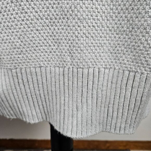 Merokeety Womens Large Long Sleeve Light Grey Knit Cardigan Sweater Pockets - Picture 10 of 14